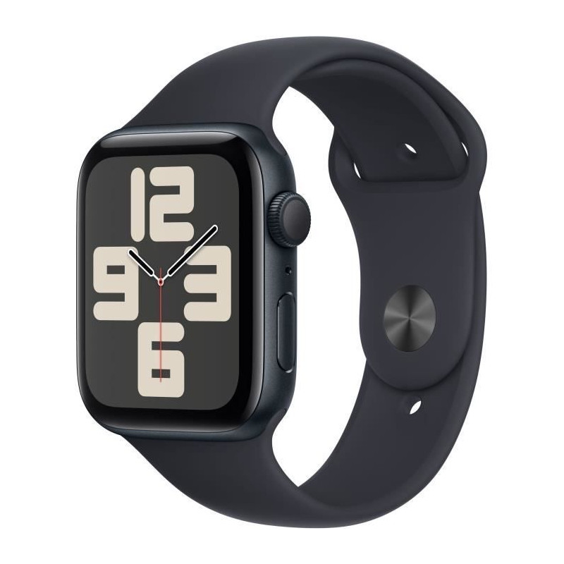 Apple Watch SE GPS - 44mm - Boîtier Midnight Aluminium - Bracelet Midnight Sport Band - S/M
