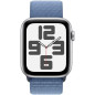 Apple Watch SE GPS + Cellular - 44mm - Boîtier Silver Aluminium - Bracelet Winter Blue Sport Loop