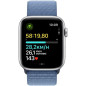 Apple Watch SE GPS + Cellular - 44mm - Boîtier Silver Aluminium - Bracelet Winter Blue Sport Loop
