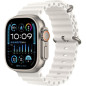 Apple Watch Ultra 2 GPS + Cellular- 49mm - Boîtier Titanium - Bracelet White Ocean Band