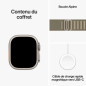 Apple Watch Ultra 2 GPS + Cellular- 49mm - Boîtier Titanium - Bracelet Olive Alpine Loop - Small