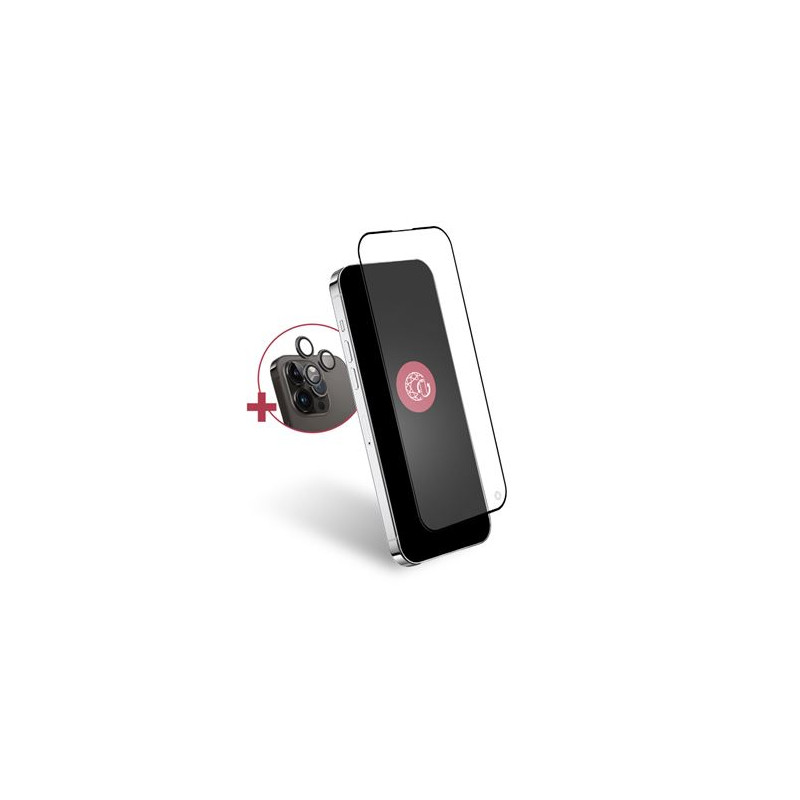 Pack protection d écran Forceglass verre trempé + caméra lens iPhone 15 Pro Max