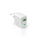 Chargeur pour téléphone mobile Puro Bloc secteur MiniPro USB A + USB C 65W Blanc