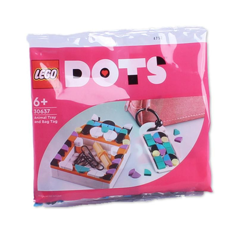 LEGO Dots Polybag-Tier-Ablageschale PolybagTierAblageschale & Taschenanhänger(30637)