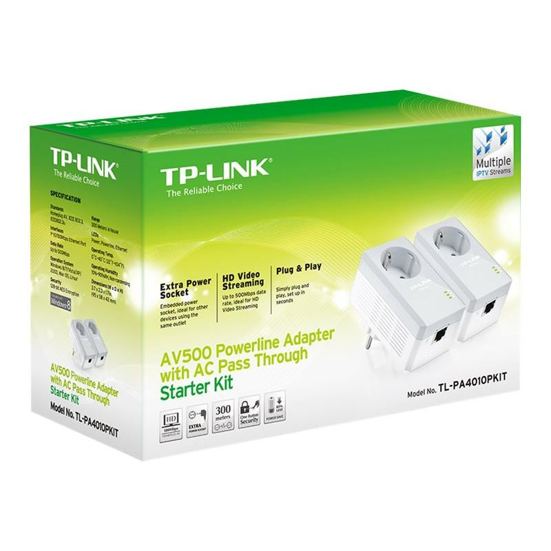 TP-LINK TPLINK Power-LAN PowerLAN TL-PA4010P TLPA4010P KIT (TL-PA4010P KIT)