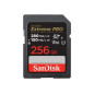 Carte mémoire SD SanDisk Extreme Pro 256 Go Noir