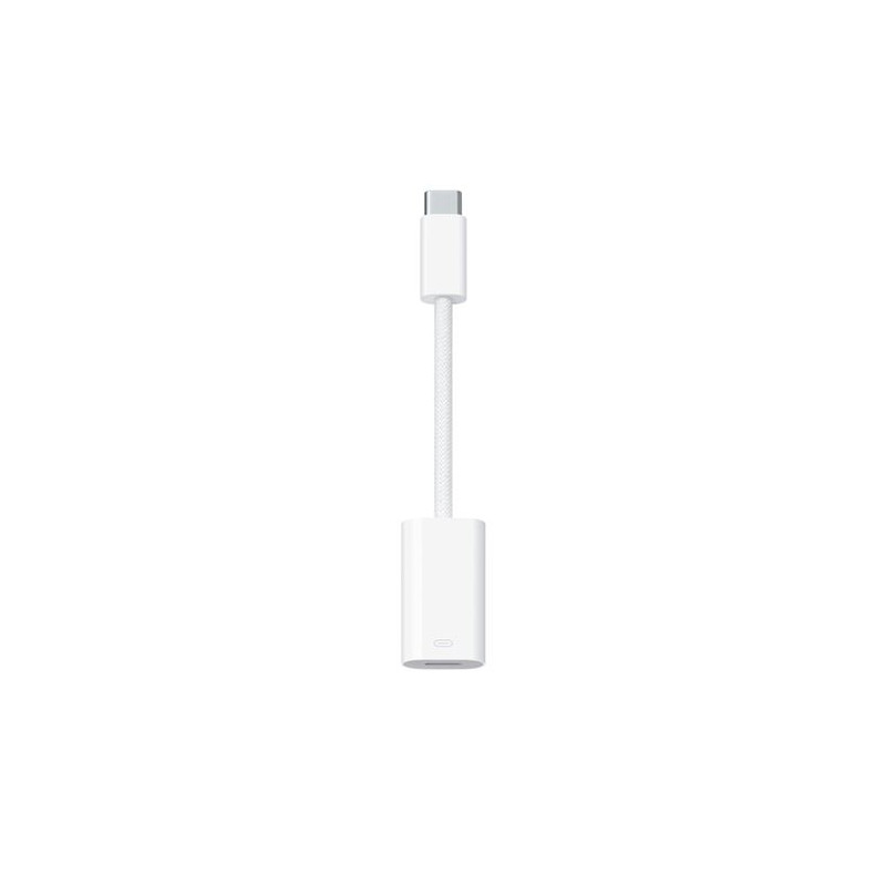 Adaptateur Apple USB C vers Lightning pour iPhone Blanc