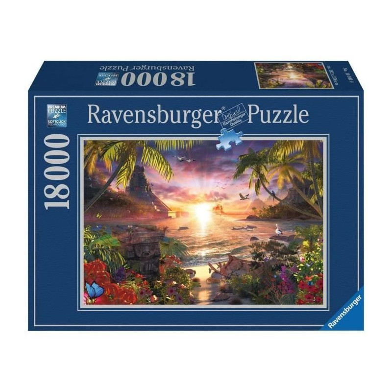 Puzzle 18000 pieces - Paradis au soleil couchant - Ravensburger