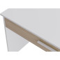 Bureau Grand Tiroir - Décor blanc et chene - L 110 x P 56 x H 81,5 cm