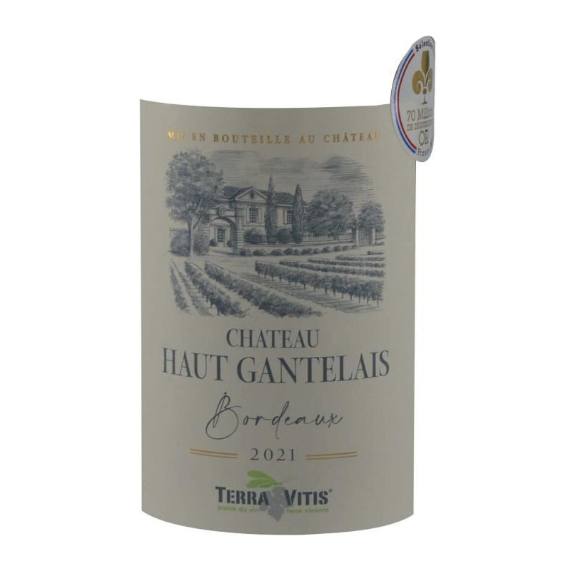 Château Haut Gantelais 2021 Bordeaux Supérieur - Vin rouge du Sud-Ouest