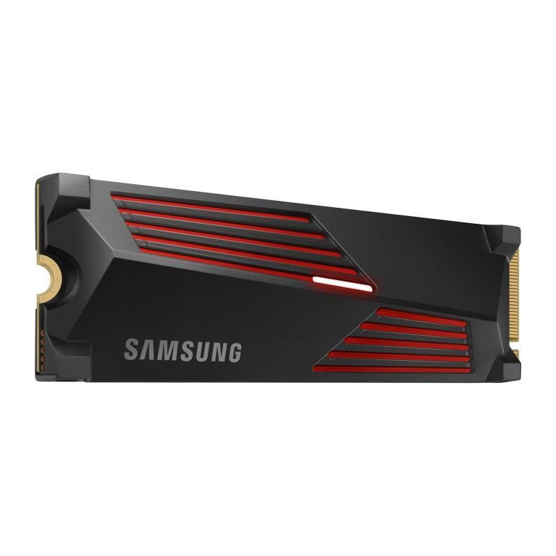 SAMSUNG - 990 PRO - Disque SSD Interne - 2 To - Avec dissipateur - PCIe 4.0 - NVMe 2.0 - M2 2280 - Jusqu'a 7450 Mo/s (MZ-V9P2T0G