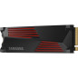 SAMSUNG - 990 PRO - Disque SSD Interne - 1 To - Avec dissipateur - PCIe 4.0 - NVMe 2.0 - M2 2280 - Jusqu'a 7450 Mo/s (MZ-V9P1T0G
