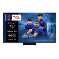 TV QLED Mini LED TCL 75C805 190 cm 4K UHD Google TV Aluminium brossé