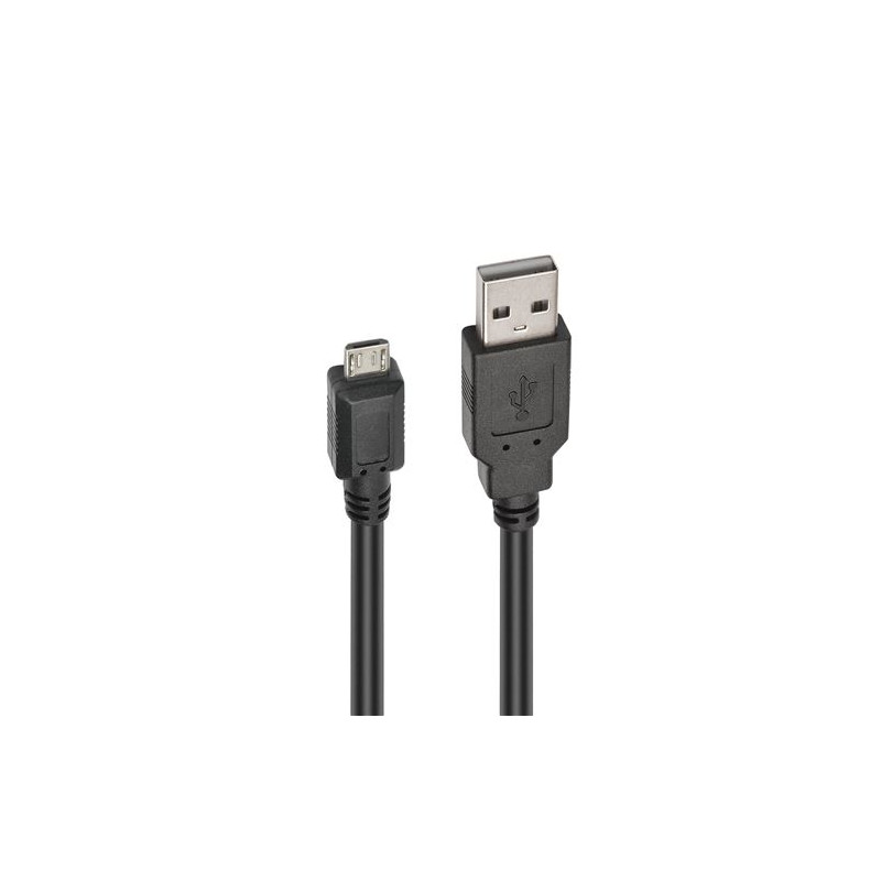 Câble Accsup Micro USB Mâle vers USB A Mâle 3 m Noir