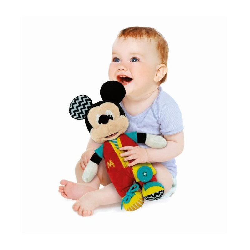 Clementoni - Montessori - Baby Mickey - Peluche a Habiller