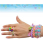 Bandai - Rainbow Loom Mega Combo Set - Fabrication de bracelets - Métier a tisser avec 5600 élastiques - Charms et Perles - CD