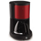 Moulinex Subito 4 Select FG370D11 - Cafetière - 15 tasses - Rouge bordeaux/Acier inoxydable