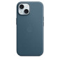 Coque en tissage fin avec MagSafe pour iPhone 15 Bleu Pacifique