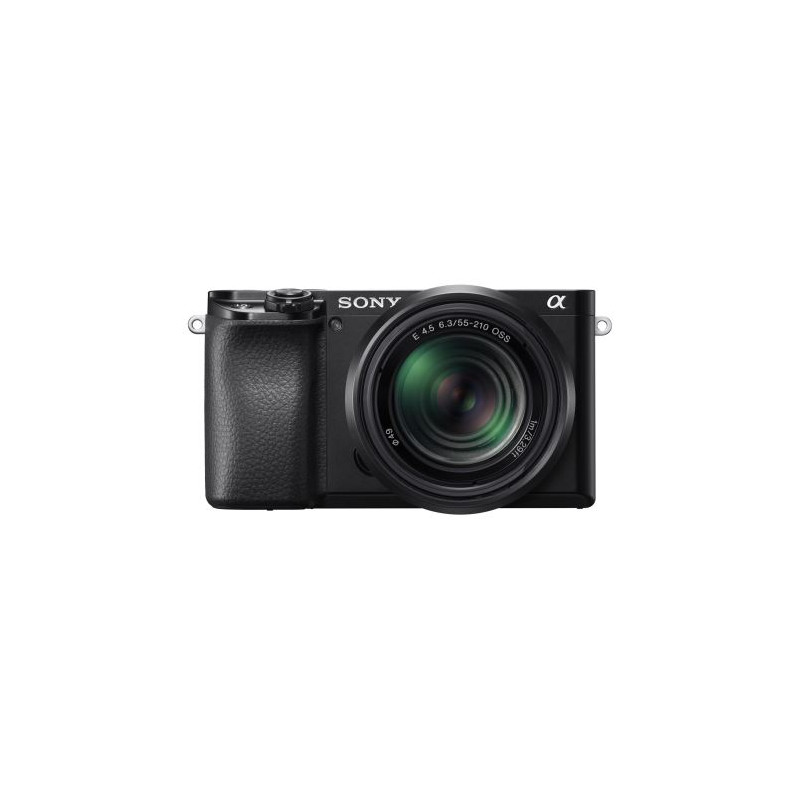 Appareil photo hybride Sony Alpha A6100 noir + objectif Sony E PZ 16 50 mm f 3.5 5.6 OSS + objectif Sony E 55 210 mm f 4.5 6.3 