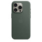 Coque en tissage fin avec MagSafe pour iPhone 15 Pro Chêne vert