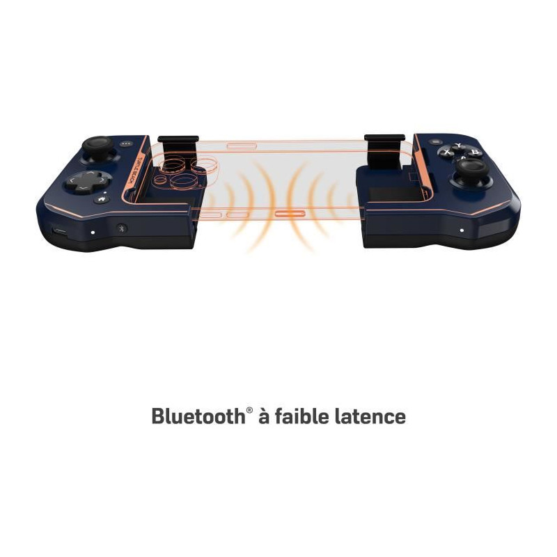 Manette de jeu sans fil - TURTLE BEACH - Atom - Bleu Cobalt - Pour mobile iOS