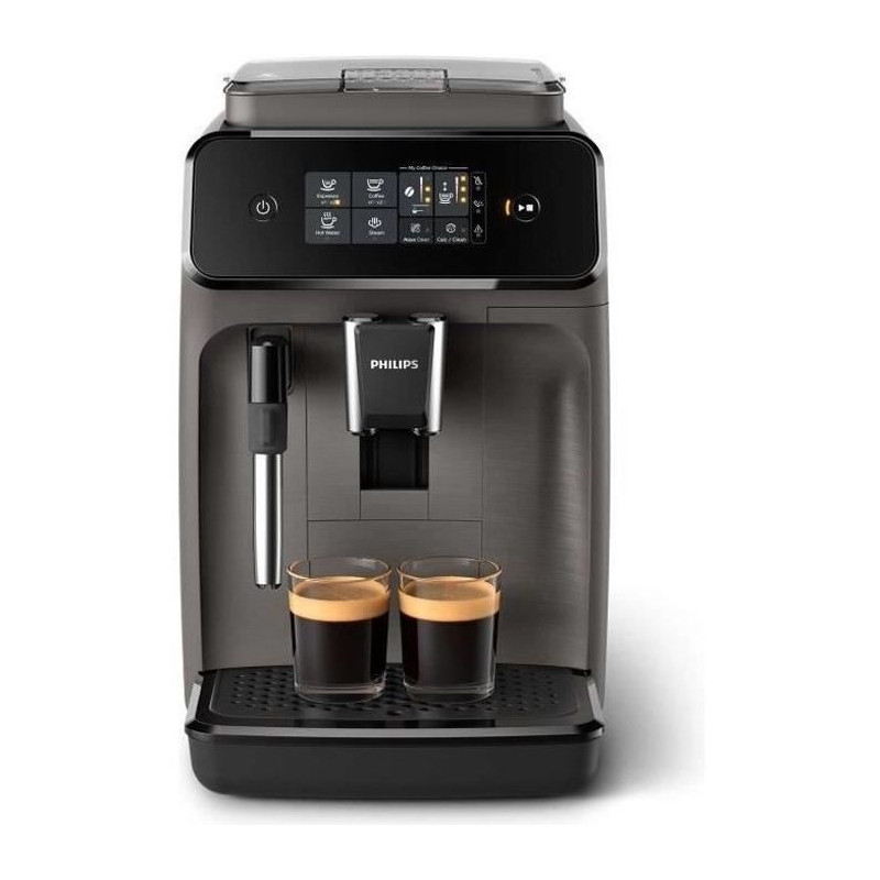 Machine a cafe expresso avec broyeur Philips EP1224/00 - Ecran tactile - Filtre AquaClean - Broyeur réglable 12 niveaux