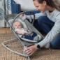 SUMMER INFANT Transat 2en1, transat a bascule, pratique et portable, jouets et vibrations apaisantes, gris heather