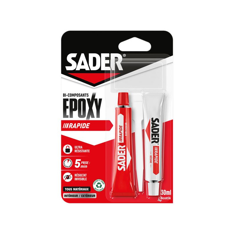 SADER SADER COLLE EPOXY RAPIDE TUBES 15ML X2 SADER - 30621065