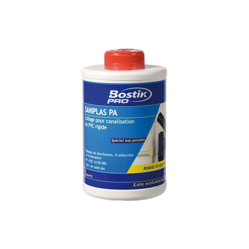 BOSTIK COLLE PVC SANIPLAS PA BOITE 1L PRO BOSTIK - 30020403