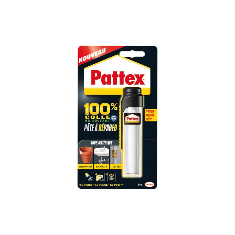 PATTEX PATTEX 100% PATE A REPARER TUBE 64G PATTEX - 2668475