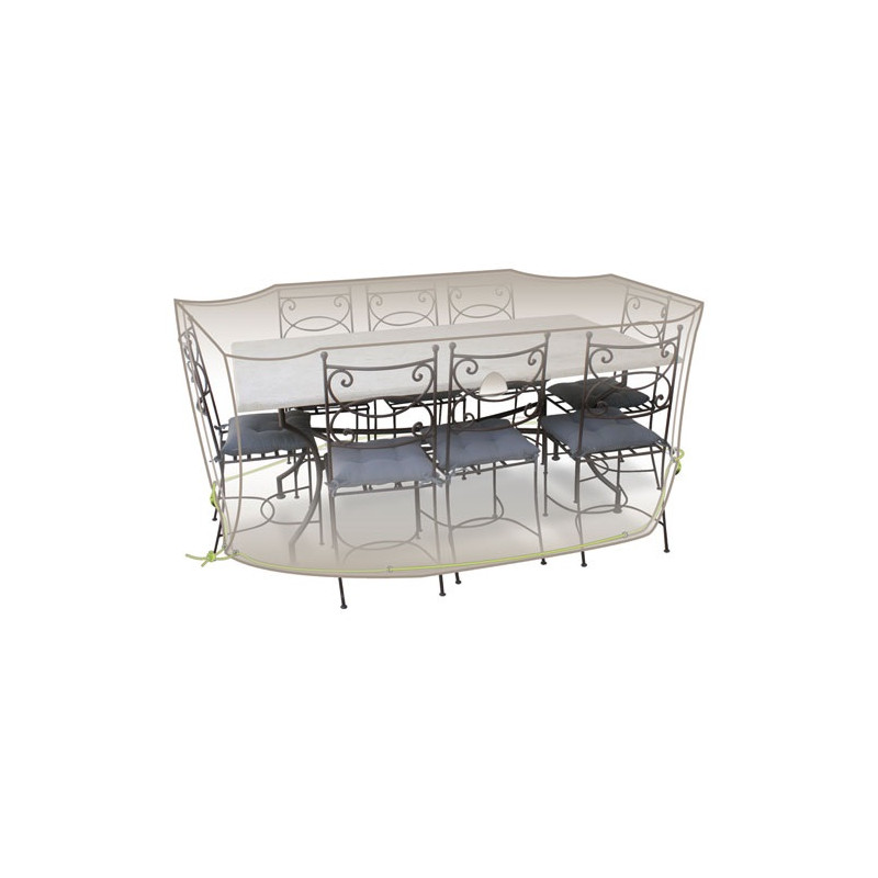 JARDILINE HOUSSE TABLE RECT. CHAISES 8-10 PERS. JARDILINE - CLS03