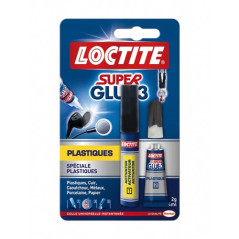 LOCTITE SUPER GLUE3 PLASTIC 2G+FLA.4ML LOCTITE - 1601764