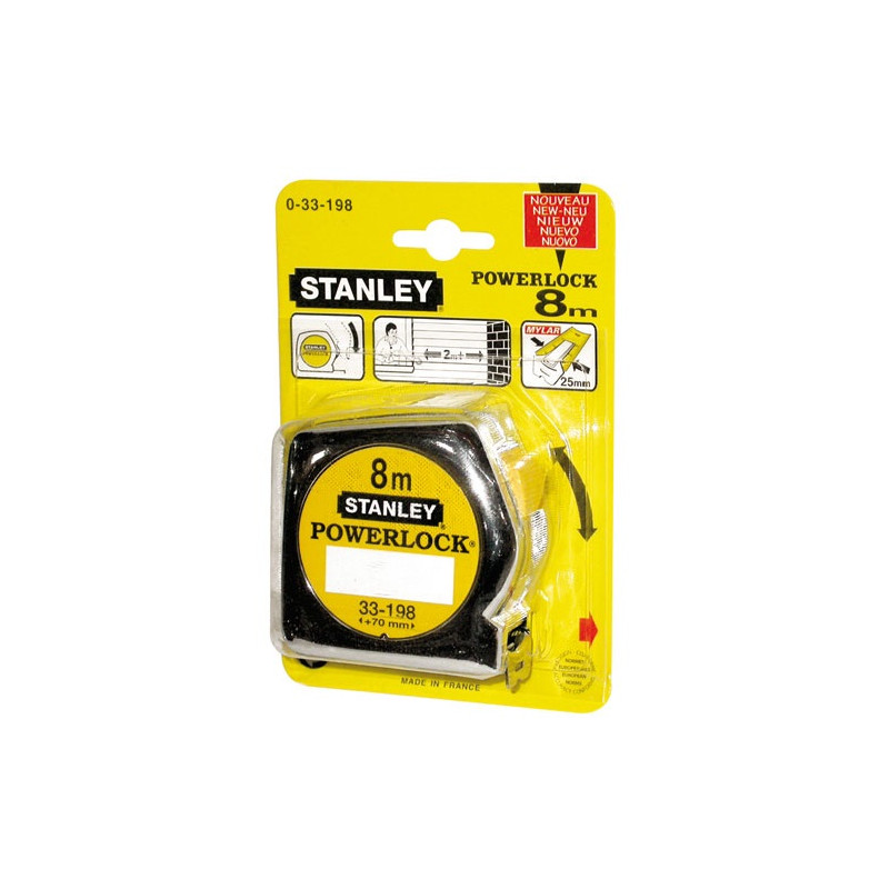 Stanley MESURE POWERLOCK 8MX25MM   SC STANLEY - 033198