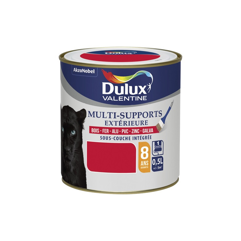 DULUX VALENTINE VAL.MULTISUPPORT EXT.0.5L ROUGE COQUEL DULUX VALENTINE - 5248986
