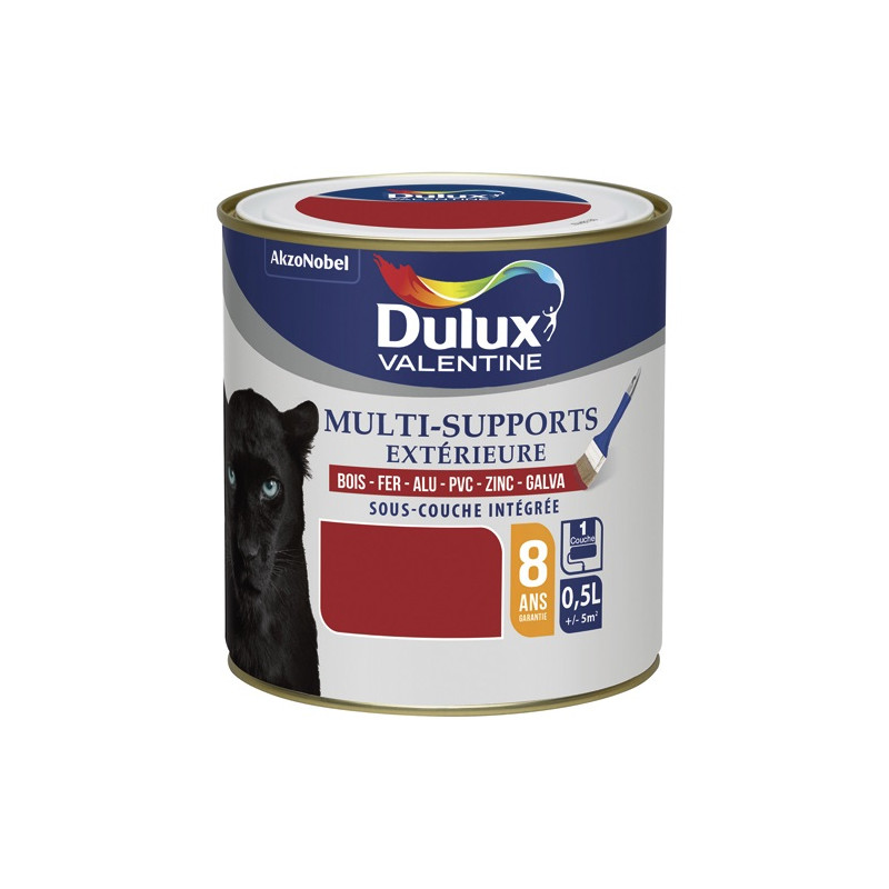 DULUX VALENTINE VAL.MULTISUPPORT EXT.0.5L ROUGE PIMENT DULUX VALENTINE - 5248972