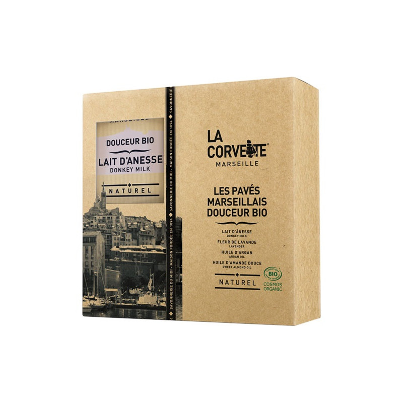 COFFRET PAVE MARSEILLAIS BIO 4X100G LA CORVETTE - 270607