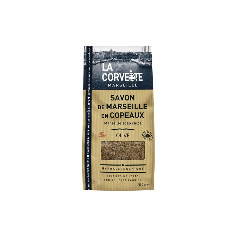 SAVON MARSEILLE COPEAUX OLIVE 750G LA CORVETTE - 270810