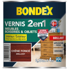 BONDEX VERNIS CHENE FONCE BRILLANT 250ML BONDEX - 420499