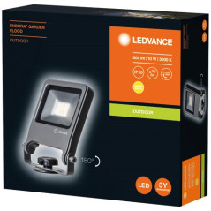LEDVANCE PROJECTEUR LED EXT. 10W 800LM NOIR LEDVANCE - 4058075206847