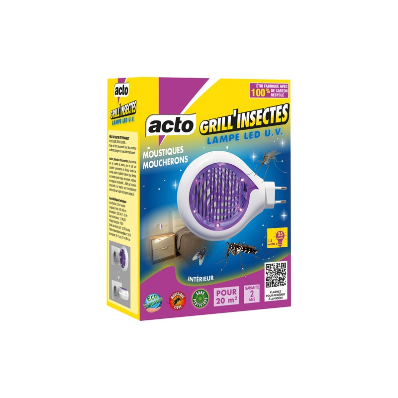 ACTO ACTO GRILL INSECTES LAMPE LED U.V. 1W5 ACTO - LAMP7