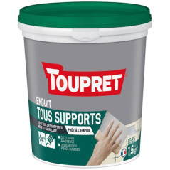 TOUPRET ENDUIT TOUS SUPPORTS INT.EXT PATE 1.5K TOUPRET - BCUNIP1.5