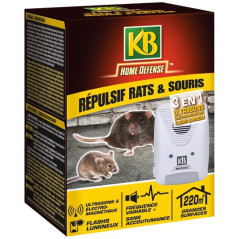 KB HOME DEFENSE REPULSIF RATS SOURIS ULTRASONS /NC KB HOME DEFENSE - HDULT220