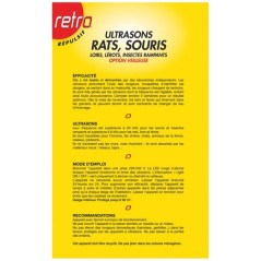RETRO RETRO REPULSIF RAT SOURIS RAMPANT RETRO - RUS8