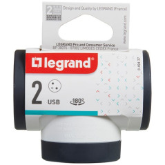 LEGRAND TRIPLITE FB 3X2P+T+USB PREN.LATE.ROTA LEGRAND - 049437
