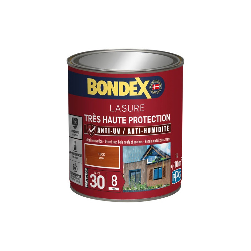 BONDEX BONDEX LASURE IND 30/8 ANS 1L TECK BONDEX - 431934