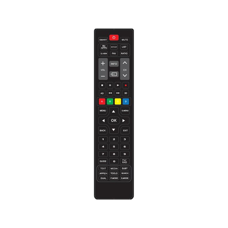 Télécommande pour TV  LG / SAMSUNG SMART TV sans programmation MBG FRANCE - 8032