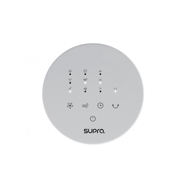 FR9010340B-Ventilateur colonne - 45W - digital - télécommande - blanc SUPRA - BOREA+