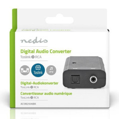 NEDIS Convertisseur audio digital | Une voie | Entrée de connexions: Toslink NEDIS - ACON2506BK