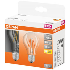 OSRAM OSRAM BTE2  Ampoule LED Standard verre clair 4W40 E27 chaud