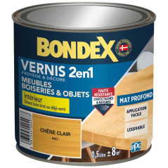 BONDEX VERNIS CHENE CLAIR MAT 500ML BONDEX - 446436